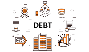Visual representation of debt, showing loans, interest, credit cards, and repayment structure. Useful for understanding debt in personal finance and investments.